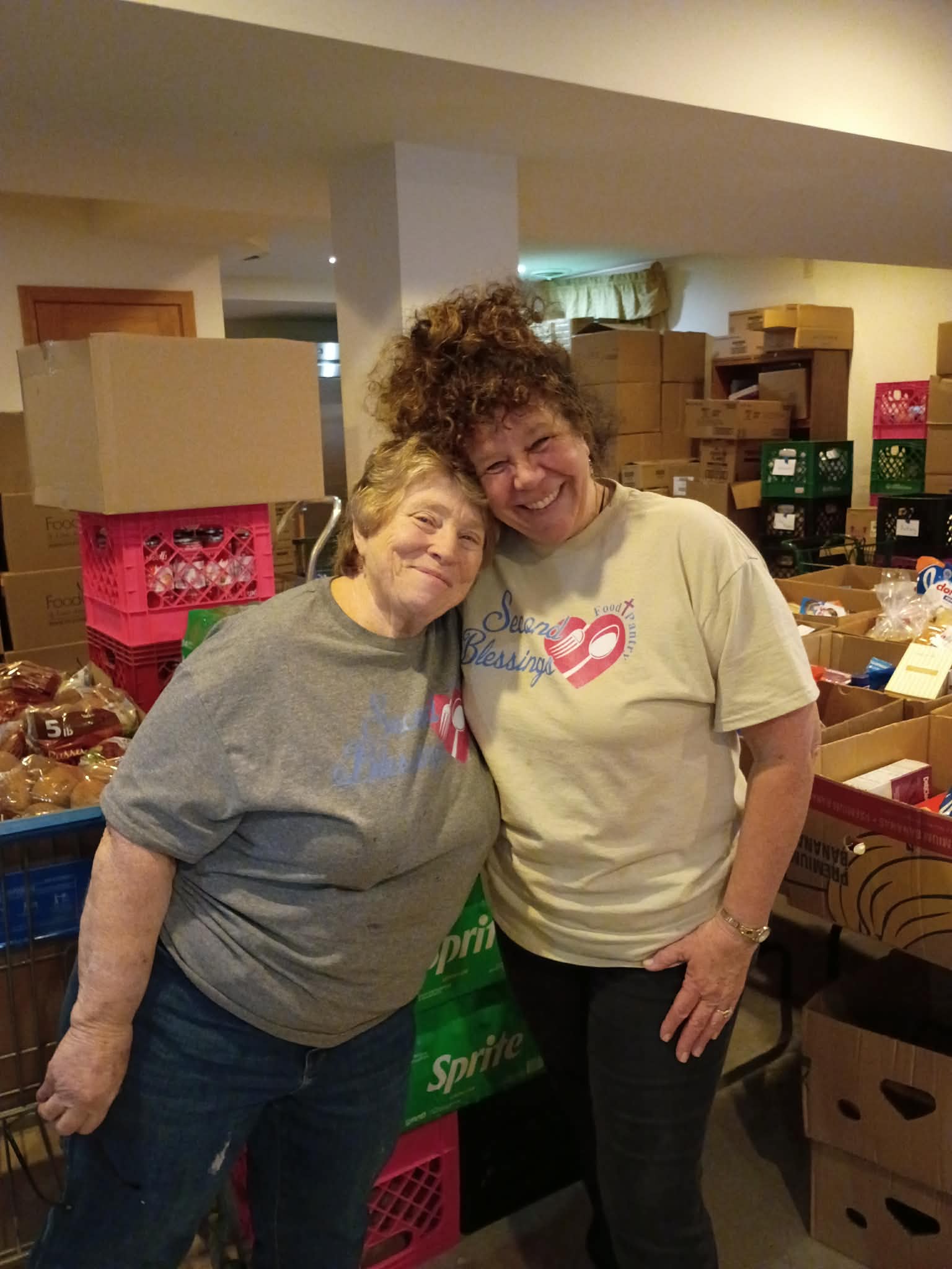 Volunteers Juanita and Suzy!